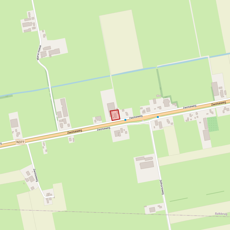 Agrarische bedrijfslocatie Zwolseweg 207 te Balkbrug