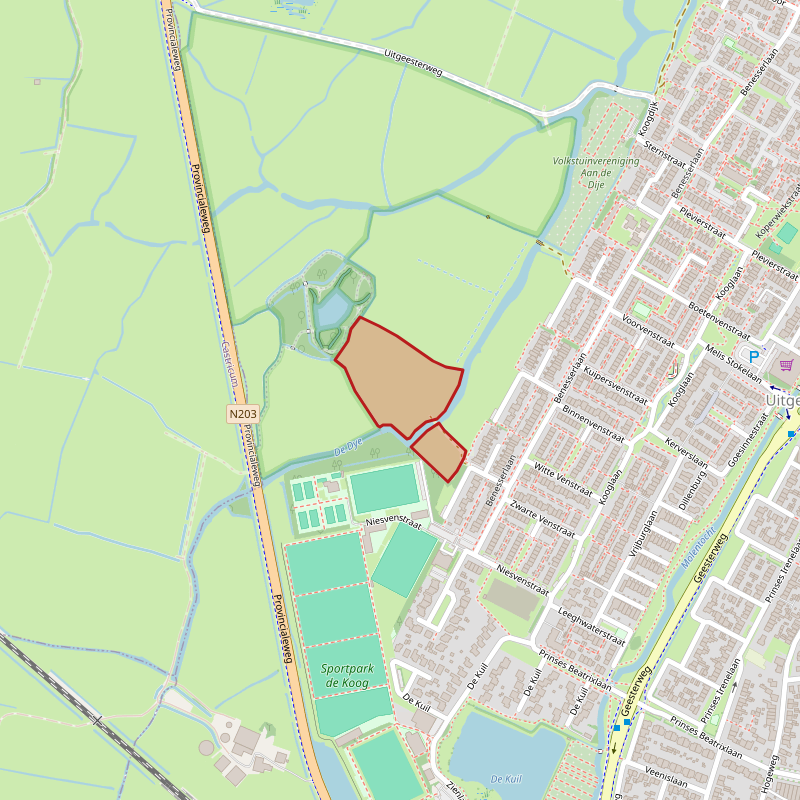 Losse grond te koop in Noord-Holland: Kievitsvenstraat ong, Uitgeest